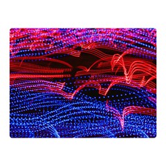 Lights Abstract Curves Long Exposure Double Sided Flano Blanket (Mini) 