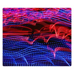 Lights Abstract Curves Long Exposure Double Sided Flano Blanket (Small) 