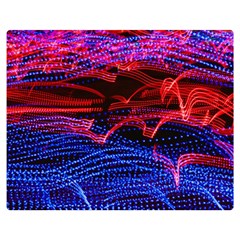 Lights Abstract Curves Long Exposure Double Sided Flano Blanket (Medium) 