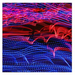 Lights Abstract Curves Long Exposure Large Satin Scarf (Square)