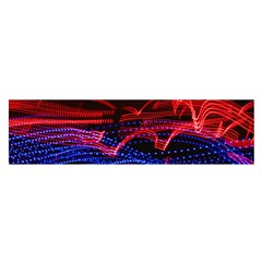 Lights Abstract Curves Long Exposure Satin Scarf (Oblong)