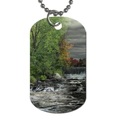 Landscape Summer Fall Colors Mill Dog Tag (One Side)