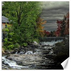 Landscape Summer Fall Colors Mill Canvas 12  x 12  