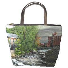 Landscape Summer Fall Colors Mill Bucket Bags