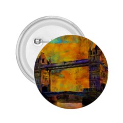 London Tower Abstract Bridge 2 25  Buttons by Amaryn4rt