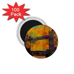 London Tower Abstract Bridge 1 75  Magnets (100 Pack)  by Amaryn4rt