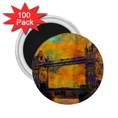 London Tower Abstract Bridge 2 25  Magnets (100 Pack)  by Amaryn4rt