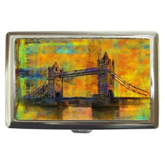 London Tower Abstract Bridge Cigarette Money Cases by Amaryn4rt