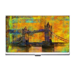 London Tower Abstract Bridge Business Card Holders by Amaryn4rt