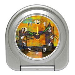 London Tower Abstract Bridge Travel Alarm Clocks by Amaryn4rt