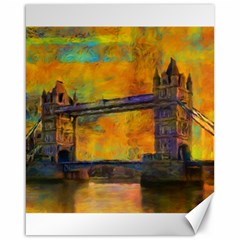 London Tower Abstract Bridge Canvas 16  X 20   by Amaryn4rt