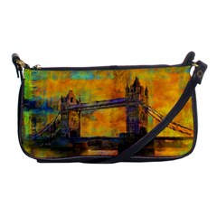 London Tower Abstract Bridge Shoulder Clutch Bags by Amaryn4rt