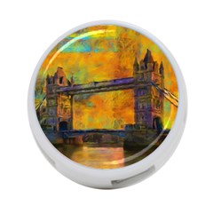 London Tower Abstract Bridge 4-port Usb Hub (two Sides)  by Amaryn4rt