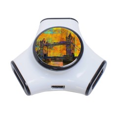 London Tower Abstract Bridge 3-port Usb Hub by Amaryn4rt