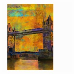 London Tower Abstract Bridge Small Garden Flag (two Sides) by Amaryn4rt