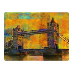 London Tower Abstract Bridge Double Sided Flano Blanket (mini)  by Amaryn4rt