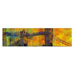 London Tower Abstract Bridge Satin Scarf (oblong) by Amaryn4rt