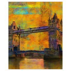 London Tower Abstract Bridge Drawstring Bag (small) by Amaryn4rt