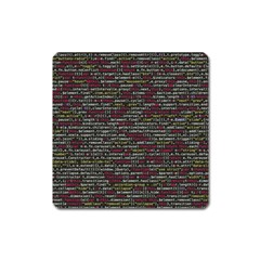 Full Frame Shot Of Abstract Pattern Square Magnet by Amaryn4rt