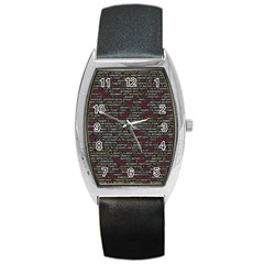 Full Frame Shot Of Abstract Pattern Barrel Style Metal Watch by Amaryn4rt