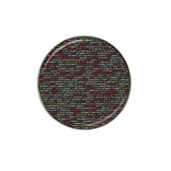 Full Frame Shot Of Abstract Pattern Hat Clip Ball Marker (4 Pack) by Amaryn4rt