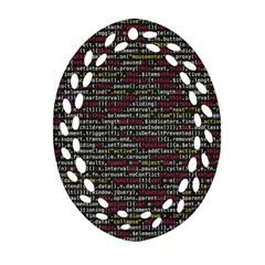 Full Frame Shot Of Abstract Pattern Ornament (oval Filigree) 