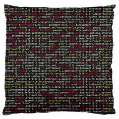 Full Frame Shot Of Abstract Pattern Large Flano Cushion Case (one Side) by Amaryn4rt