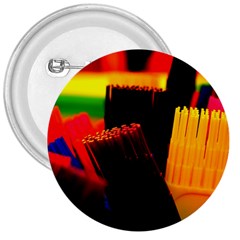 Plastic Brush Color Yellow Red 3  Buttons