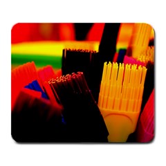 Plastic Brush Color Yellow Red Large Mousepads