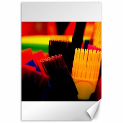 Plastic Brush Color Yellow Red Canvas 20  x 30  