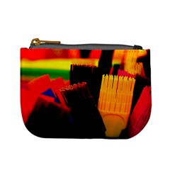 Plastic Brush Color Yellow Red Mini Coin Purses