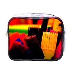 Plastic Brush Color Yellow Red Mini Toiletries Bags by Amaryn4rt