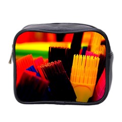 Plastic Brush Color Yellow Red Mini Toiletries Bag 2-side by Amaryn4rt