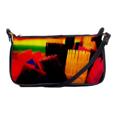 Plastic Brush Color Yellow Red Shoulder Clutch Bags