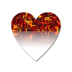 Effect Pattern Brush Red Heart Magnet by Amaryn4rt