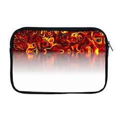 Effect Pattern Brush Red Apple Macbook Pro 17  Zipper Case