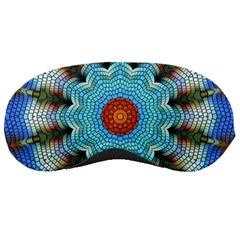 Pattern Blue Brown Background Sleeping Masks by Amaryn4rt