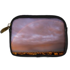 Rain Rainbow Pink Clouds Digital Camera Cases by Amaryn4rt