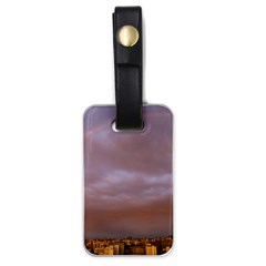 Rain Rainbow Pink Clouds Luggage Tags (one Side)  by Amaryn4rt