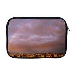 Rain Rainbow Pink Clouds Apple Macbook Pro 17  Zipper Case