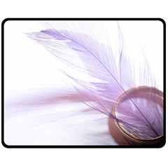 Ring Feather Marriage Pink Gold Fleece Blanket (medium)  by Amaryn4rt