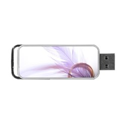 Ring Feather Marriage Pink Gold Portable Usb Flash (two Sides) by Amaryn4rt