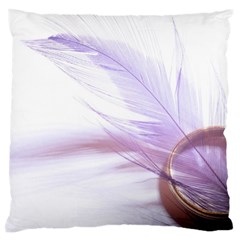 Ring Feather Marriage Pink Gold Standard Flano Cushion Case (two Sides) by Amaryn4rt