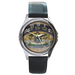 Peace Monument Werder Mountain Round Metal Watch by Amaryn4rt