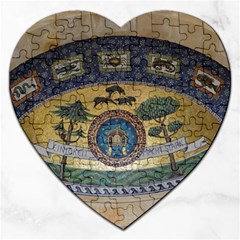 Peace Monument Werder Mountain Jigsaw Puzzle (heart) by Amaryn4rt