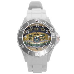 Peace Monument Werder Mountain Round Plastic Sport Watch (l) by Amaryn4rt