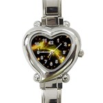 Particles Vibration Line Wave Heart Italian Charm Watch Front