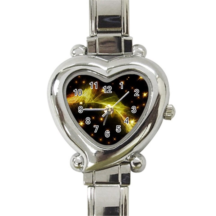 Particles Vibration Line Wave Heart Italian Charm Watch