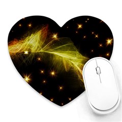 Particles Vibration Line Wave Heart Mousepads by Amaryn4rt