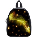 Particles Vibration Line Wave School Bags (Small)  Front